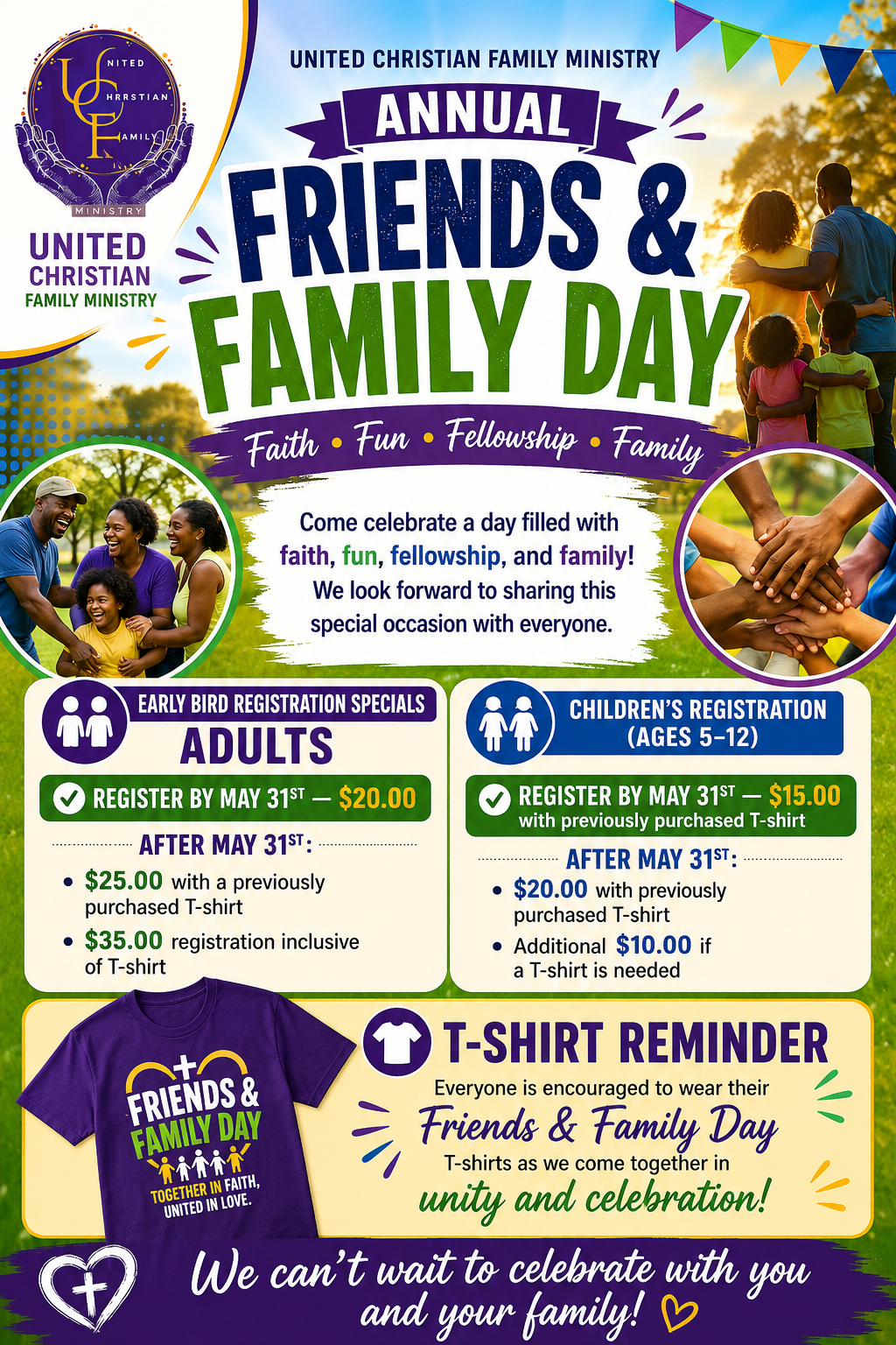Friends and Family Day 2026 flyer